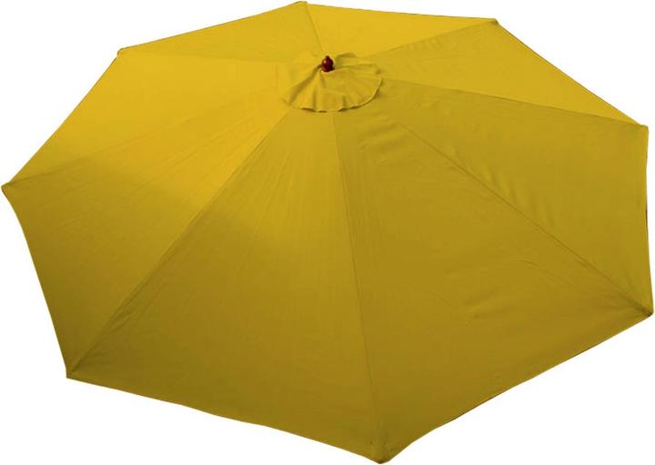 Produktbild Mendler Sonnenschirm Florida, Ø 3,5m Polyester/Holz 7kg - gelb (3.50 m)