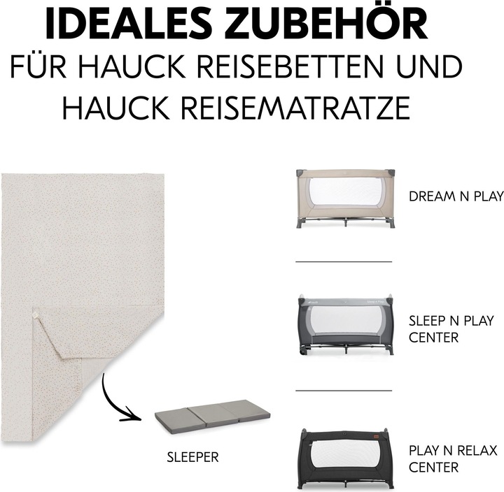 Image du produit Hauck Drap-housse pour matelas de voyage