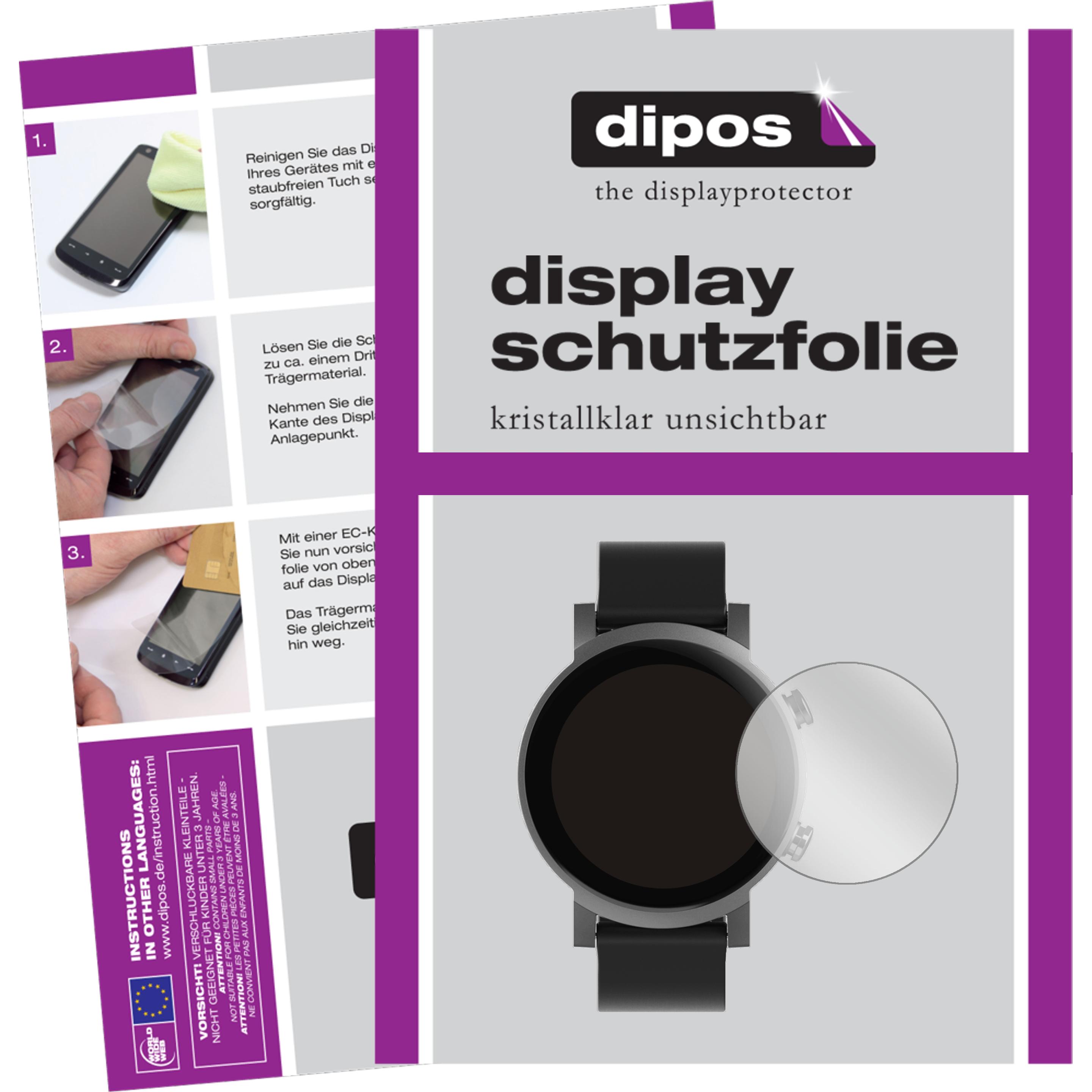 Dipos Displayschutzfolie Crystalclear, Smartwatch Schutzfolie, Transparent