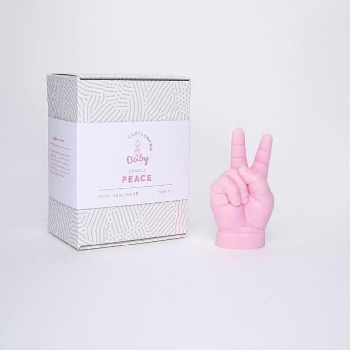 Image du produit Candle Hand Baby Peace Rose (1 pcs)