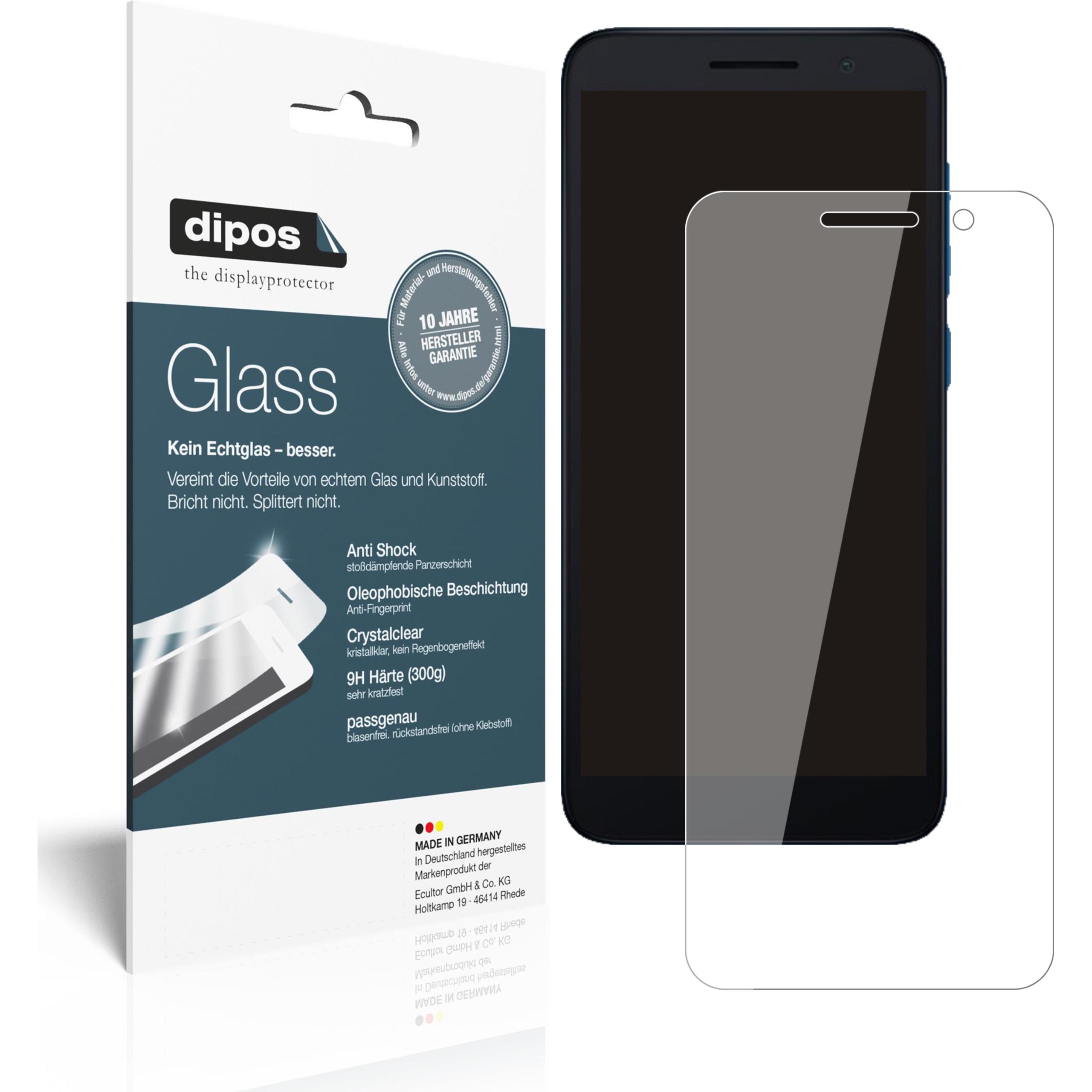 Dipos Displayschutz Anti-Shock (2 Stück, Alcatel 1 (2021)), Smartphone Schutzfolie, Transparent