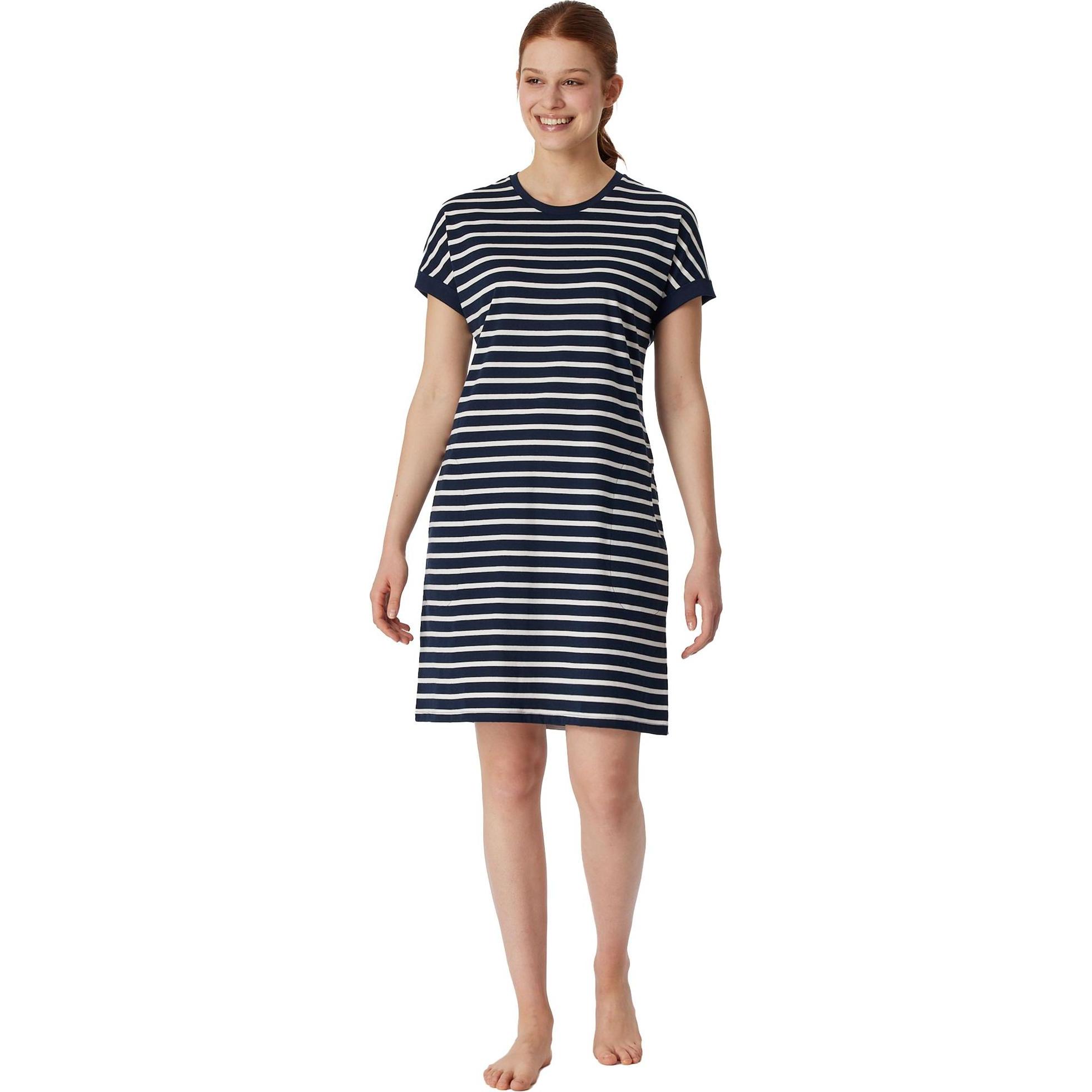 Thumbnail - Schiesser, Damen, Pyjama, Nachthemd 1/2 Arm, 95cm, Blau, (36)