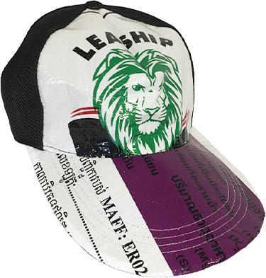 Actual product image Bekos Upcycling - Basecap from recycled rice bags Lion (One size)