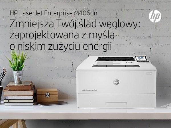 Actual product image HP LaserJet Enterprise M406dn Mono, Laser, 38ppm (Laser, Black and white)