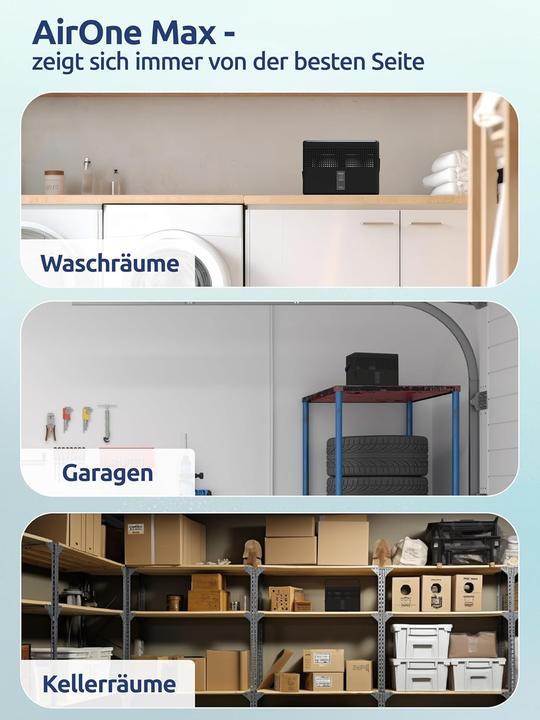 Actual product image BonAura AirOne Max Luftentfeuchter (33 m²)