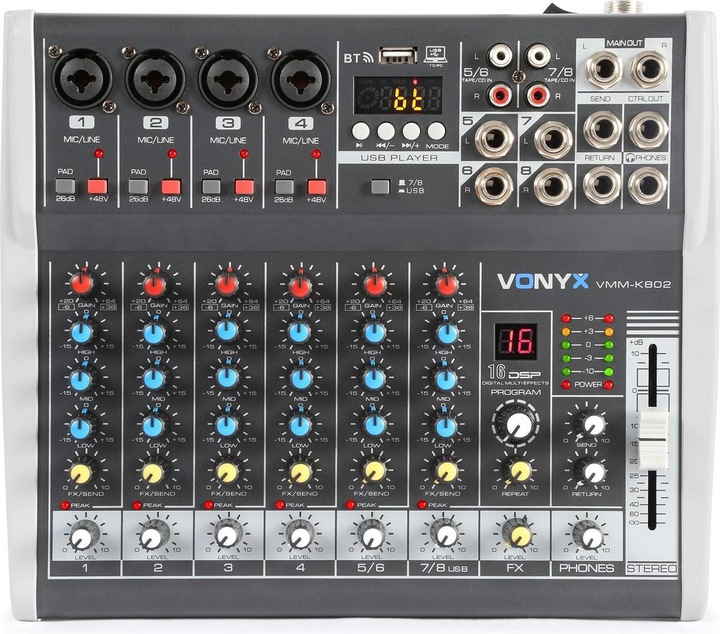 Immagine prodotto Vonyx Mixer VMM-K802 (Mixer da studio e live)