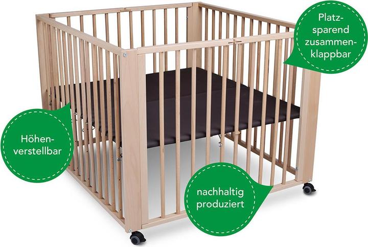 Produktbild Tissi Laufgitter Moritz (93 cm, 100 cm, Buche)
