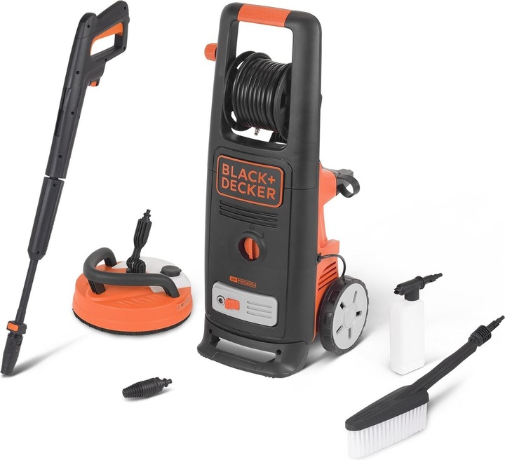 Black & Decker Black+Decker High Pressure Cleaner with Patio Cleaner Deluxe and Brush BXPW2200PE (Electrical connection)