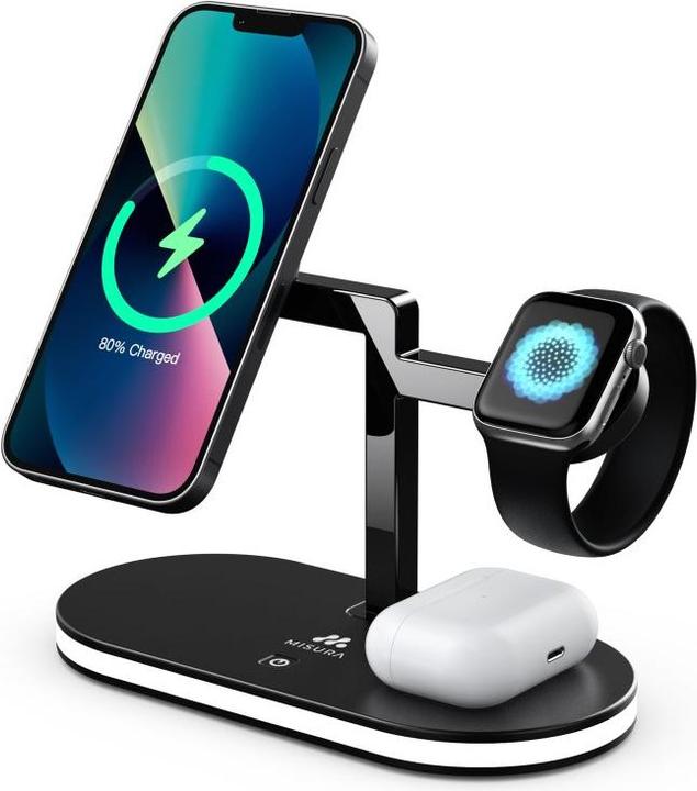 Misura MH07 Wireless charging station 5-in-1 BLACK