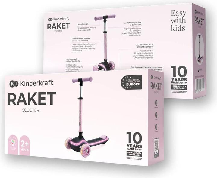 Actual product image KinderKraft scooter RAKET PINK