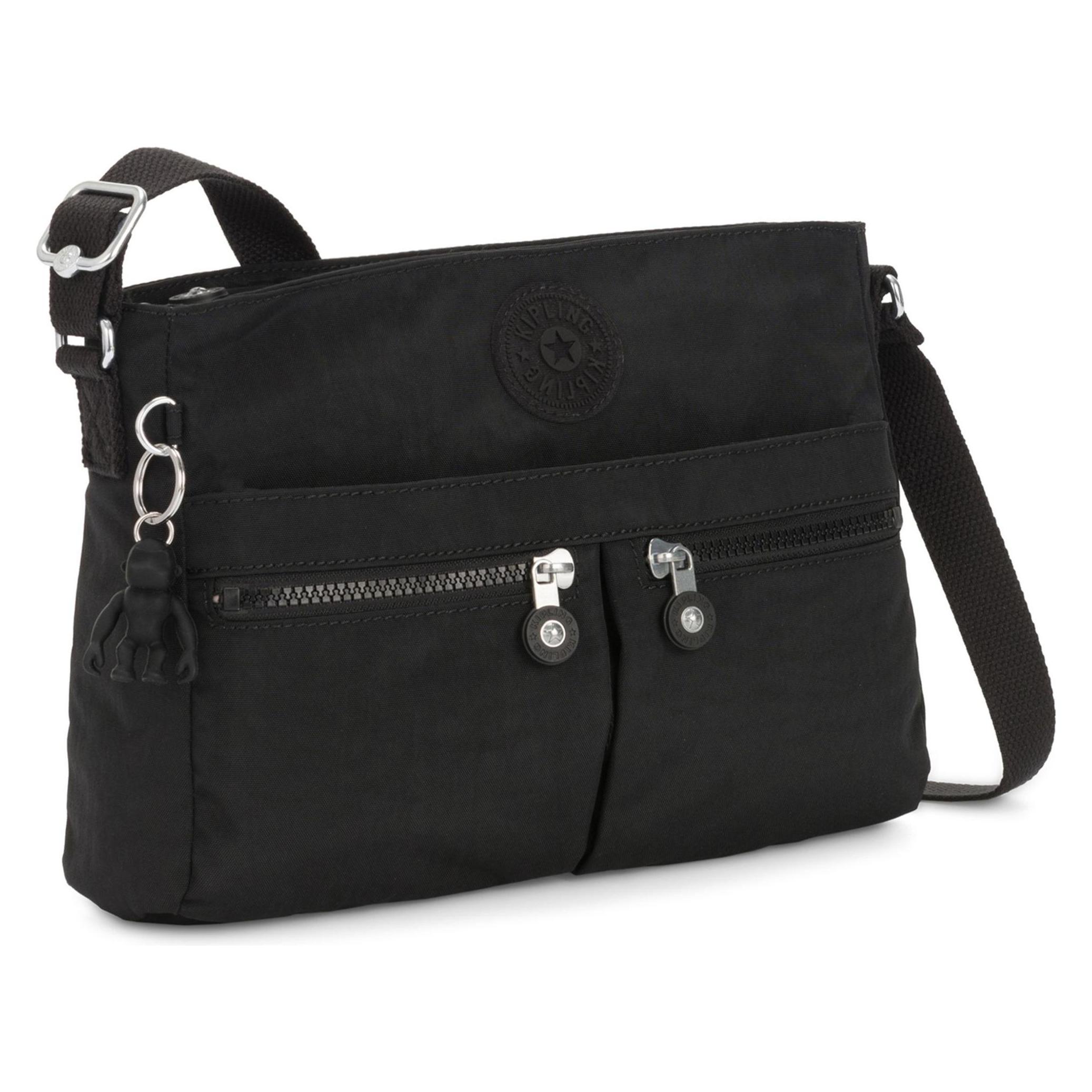 Kipling, Damen, Handtasche, New Angie Umhängetasche 27.5 Cm, Schwarz