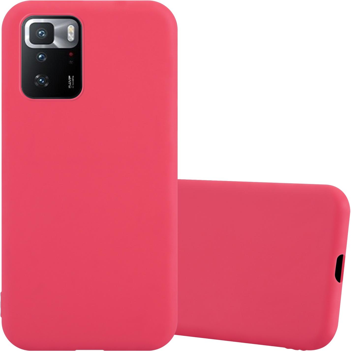 Cadorabo TPU Candy Hülle für Xiaomi POCO X3 GT (Xiaomi Poco X3 GT), Smartphone Hülle, Rot