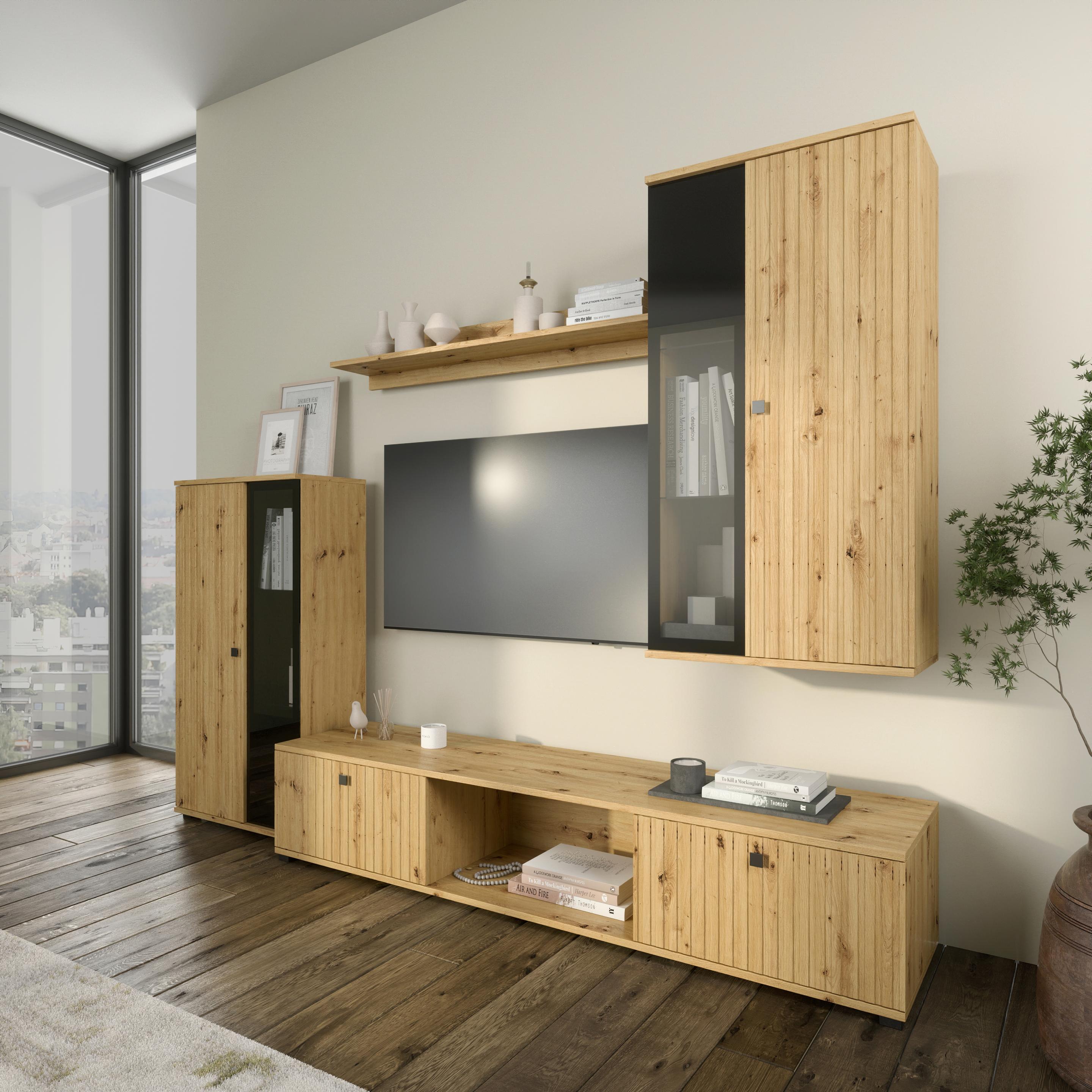 ADRK Furniture, Wohnwand, Schrankwand SALIA