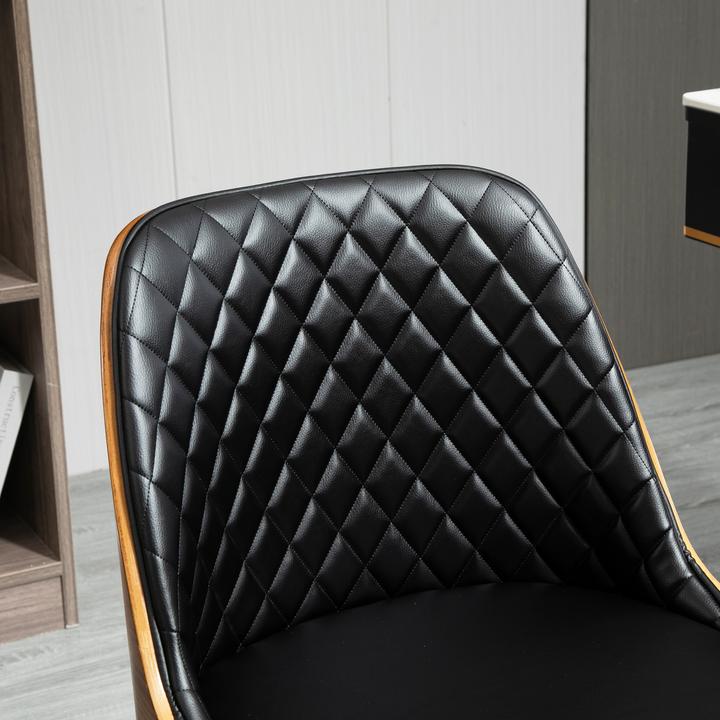 Actual product image Vinsetto Office chair with wooden backrest (48 - 54 cm)