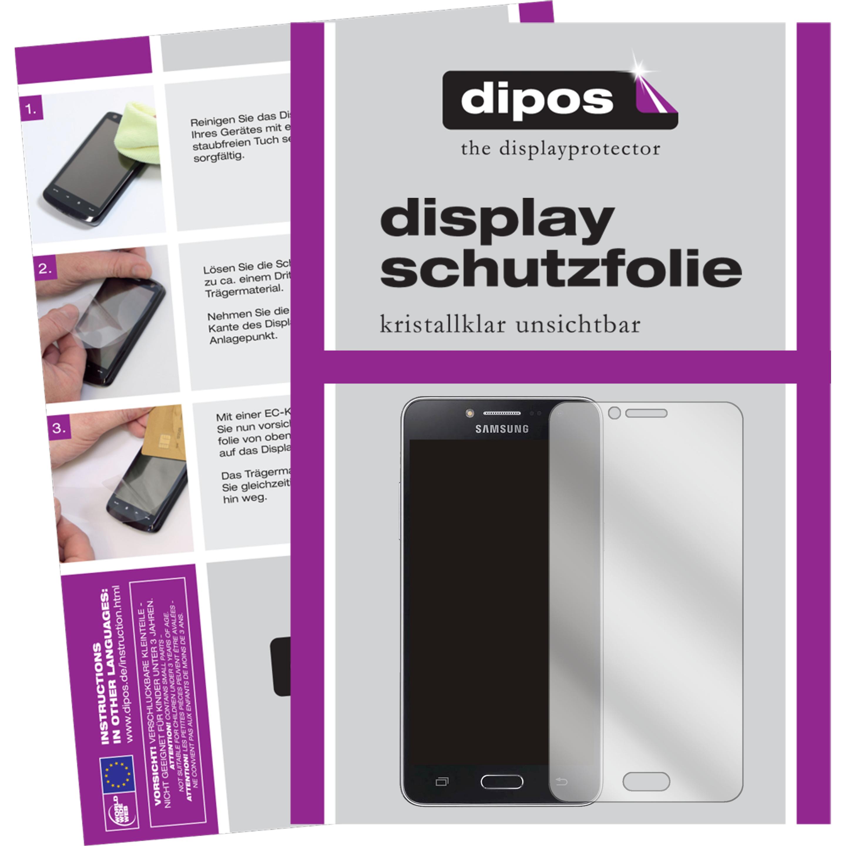 Dipos Displayschutzfolie Crystalclear (5 Stück, Samsung Galaxy J2 Prime), Smartphone Schutzfolie, Transparent