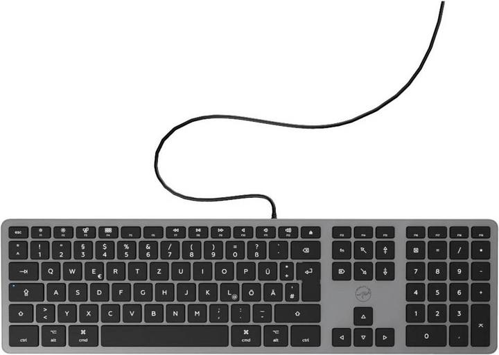 Productafbeelding Mobility Lab ML311883 USB Toetsenbord Duits, QWERTY, Mac Grijs (NL, Bedraad)