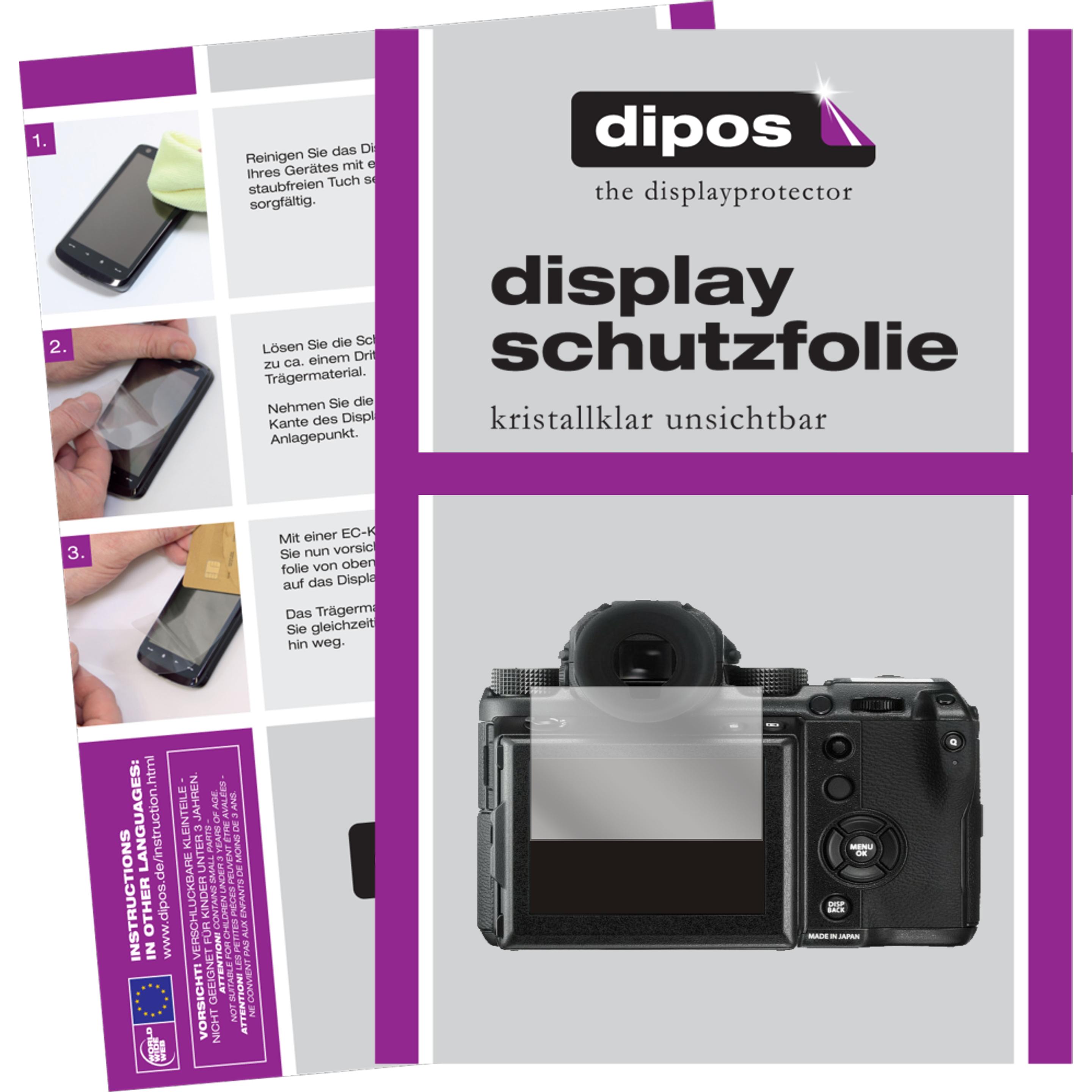 Dipos Displayschutzfolie Crystalclear (Displayschutz, Fujifilm GFX 50S II), Kameraschutz, Transparent