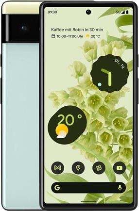 Google Pixel 6 (128 GB, Sorta Seafoam, 6.40", SIM + eSIM, 50 Mpx, 5G)