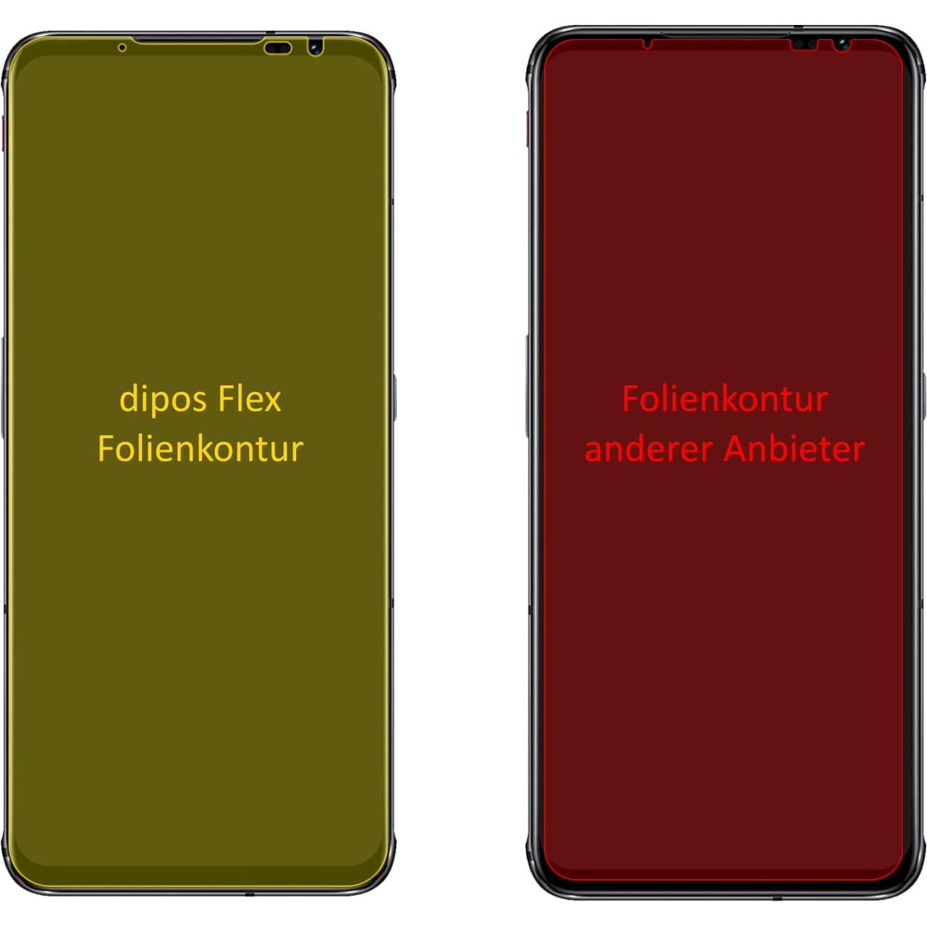 Thumbnail - Dipos Displayschutzfolie Full-Cover 3D (2 Stück, ZTE Nubia Red Magic 6s Pro), Smartphone Schutzfolie, Transparent