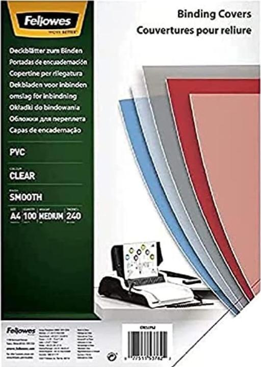Produktbild Fellowes PVC Deckblätter (A4, 240 Mikron)