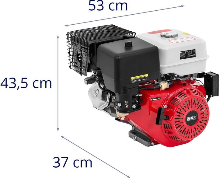 Produktbild MSW 4-Takt-Motor 16 PS 458 ccm OHV Benzinmotor Kartmotor Standmotor Stationärmotor