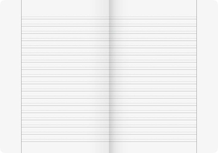 Actual product image Exercise book Vivendi ruled dm lined DIN A4 outer margin, 16 sheets (A4, Lined)