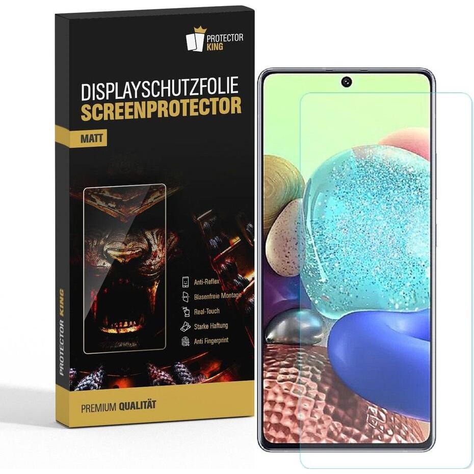 Protectorking 4x Premium Displayschutzfolie Matt Entspiegelt (4 Stück, Samsung Galaxy A71), Smartphone Schutzfolie