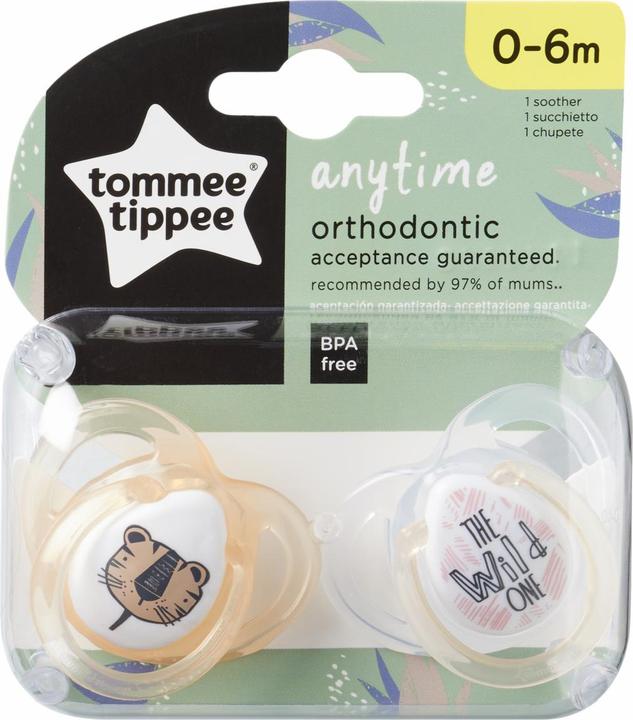 Actual product image Tommee Tippee Ultimate Fit DECO silikonový dudlík 0–6 m BOY 2ks - více barevných variant (2x, 0 - 6 Months)