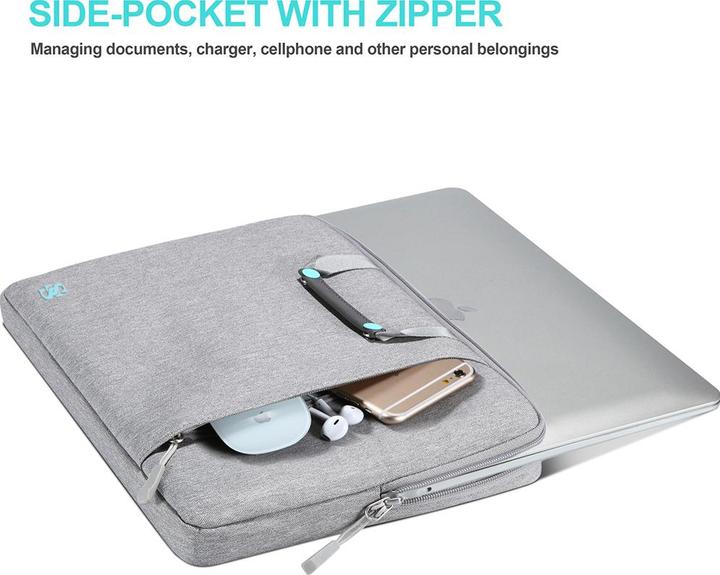 Actual product image ER Case Seine Scene laptop bag Seine Scene Nantes Sleeve 16", - grey (16")