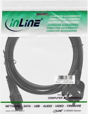 Produktbild InLine Notebook Netzkabel, 3pol Kupplung 3m schwarz (3 m)