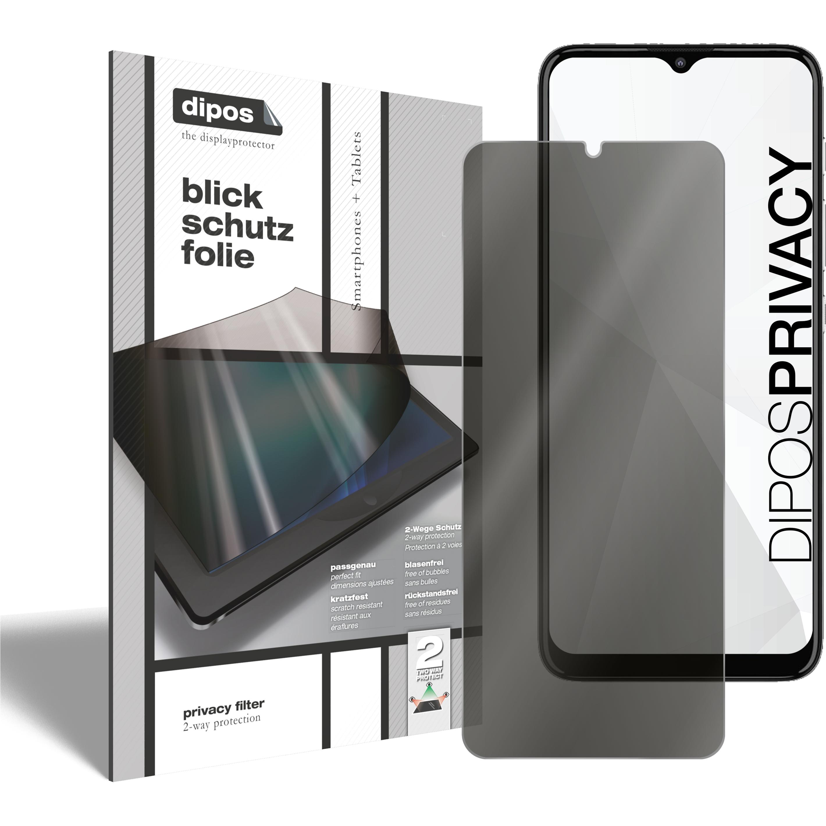 Thumbnail - Dipos Blickschutzfolie 2-Way Anti-Shock (1 Stück, Motorola Moto E20), Smartphone Schutzfolie, Transparent