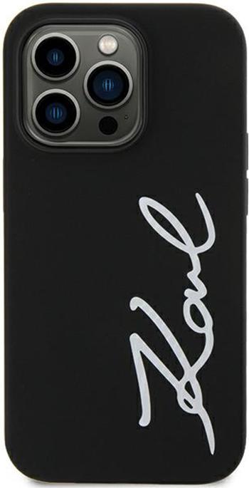 Image du produit Karl Lagerfeld KLHCN61SKSVGK iPhone 11 / Xr 6.1" czarny/black Hardcase Silicone Signature (Apple iPhone 11, Apple iPhone XR)