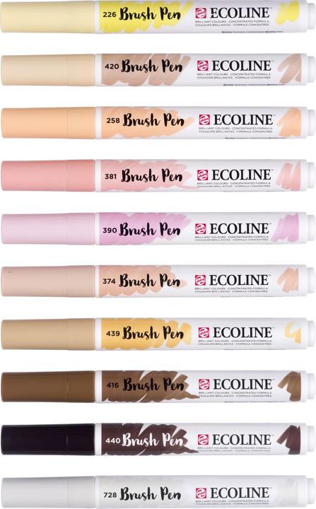 Immagine prodotto Talens Ecoline Brush Pen Set 11509816 ass. Skin 10 Stück (10 x)