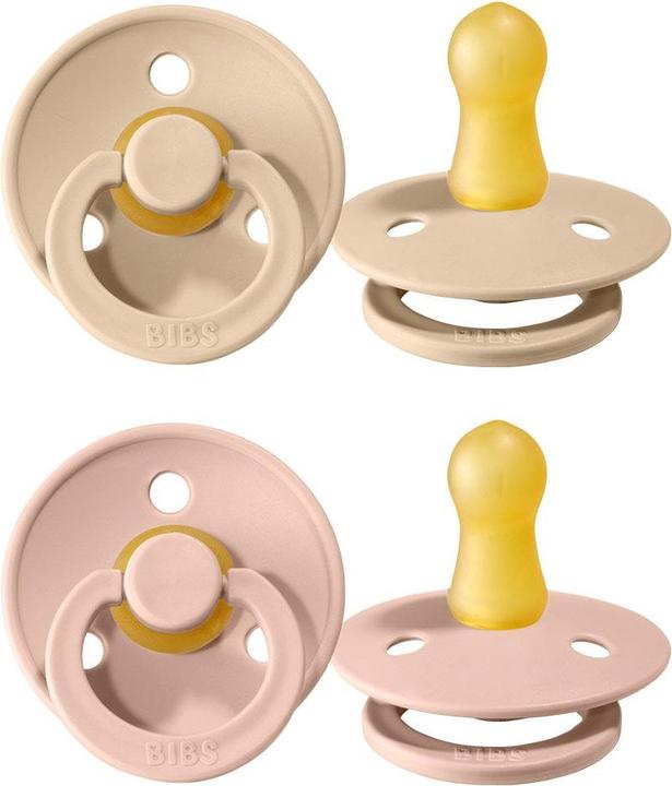 Actual product image Bibs 2-PACK S BLUSH & VANILLA Smoczek Uspokajający kauczuk Hevea (2x, 0 - 6 Months)