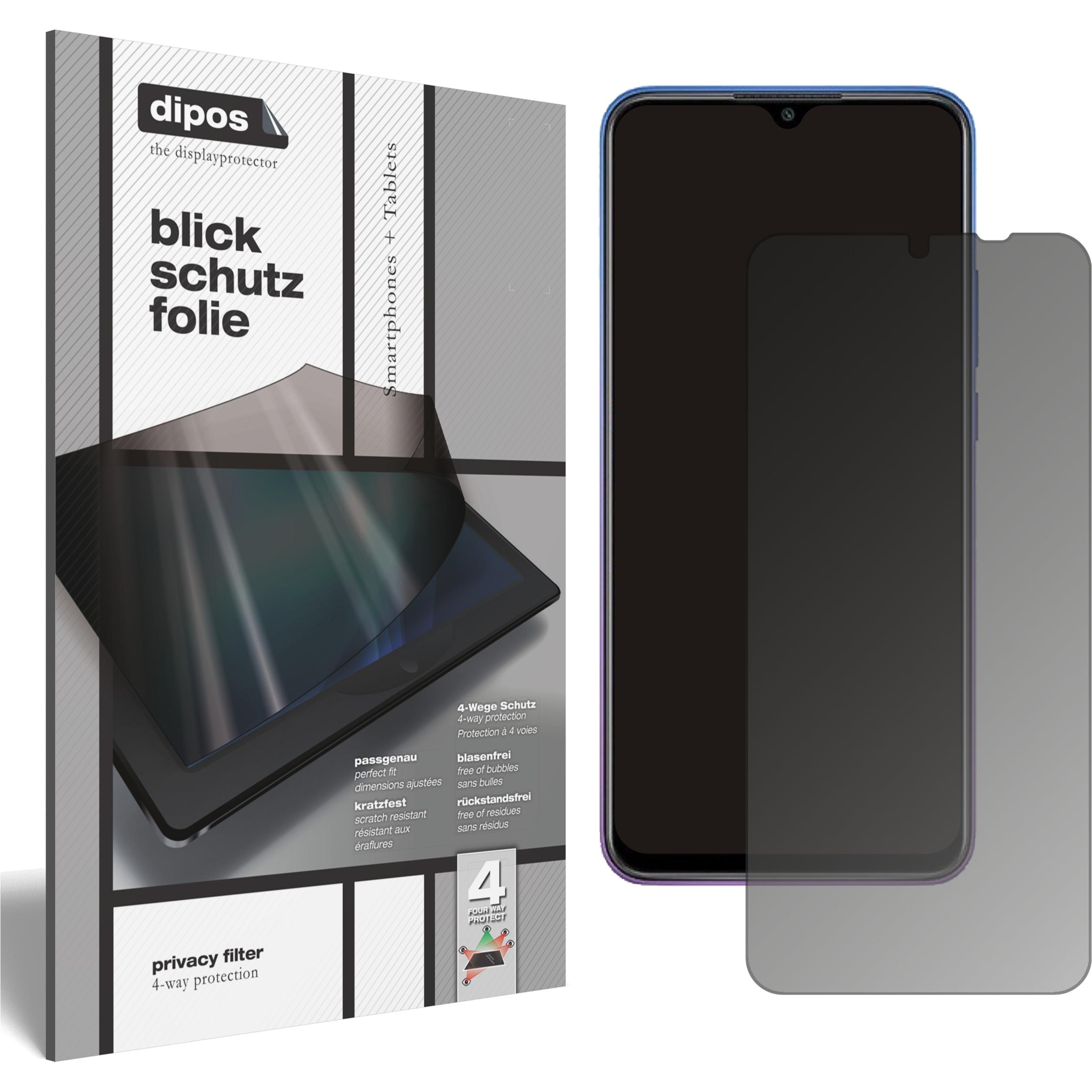 Dipos Blickschutzfolie 4-Way Privacy (1 Stück, Xiaomi Redmi 9 Prime), Smartphone Schutzfolie, Transparent