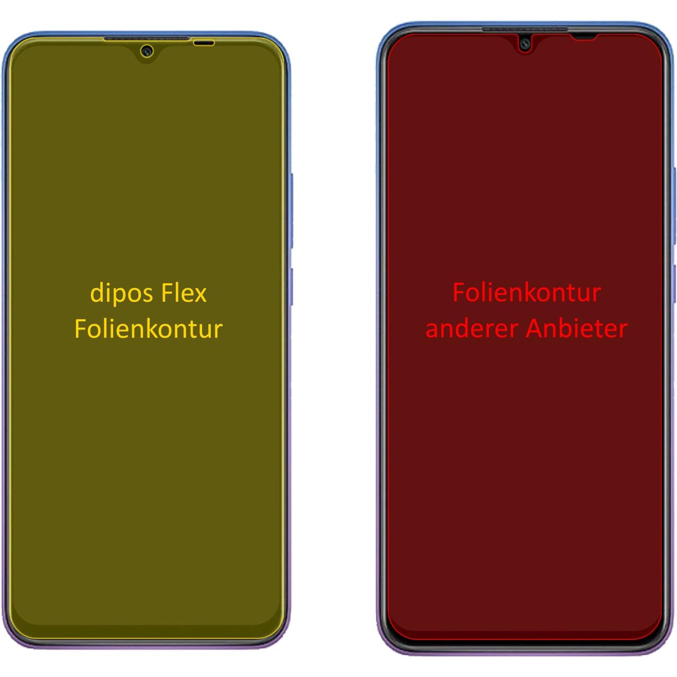 Thumbnail - Dipos Displayschutzfolie Full-Cover 3D (3 Stück, Xiaomi Redmi 9 Prime), Smartphone Schutzfolie, Transparent