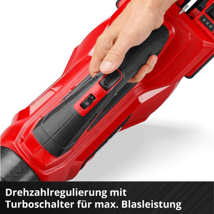Actual product image Einhell PROFESSIONAL Akku-Laubbläser GP-LB 36/230 Li E BL Kit (2x 4,0 Ah) (Rechargeable battery operated, Leaf blower)