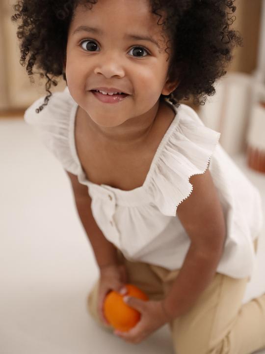 Actual product image Vertbaudet Festliche Baby Bluse aus Baumwoll-Voile (86)