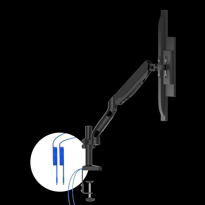 Actual product image AOC AD110DX Flat Panel Desk Mount 80 cm (31.5"" ) Black Table/Bench (Table, 31.50")