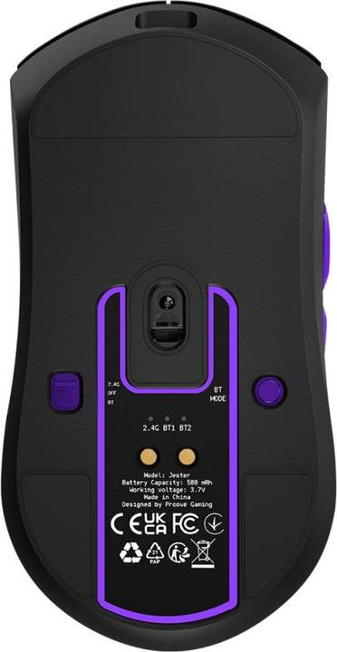 Actual product image Proove Wireless Gaming Mouse Jester, 800DPI - 26000DPI, OLED Display, Black (Wireless)