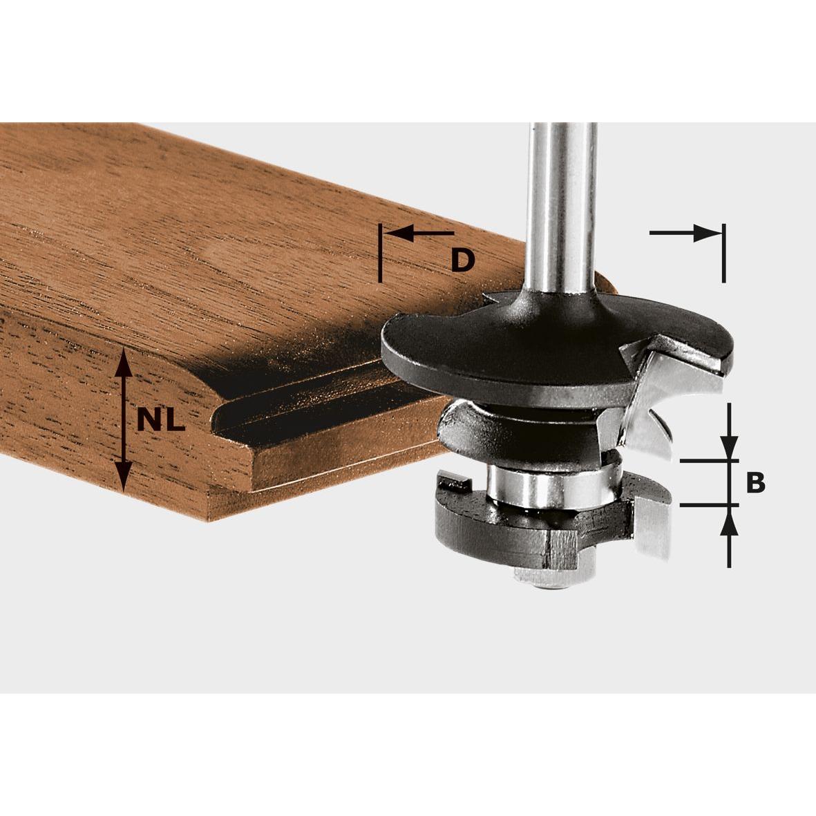 Thumbnail - Festool, Fräser, Konterprofilfräser Feder HW S8 D43/21 A/KL