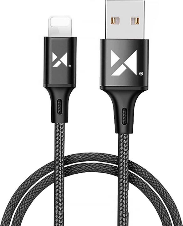 Actual product image Wozinsky cable USB - Lightning 2,4A 1m black (WUC-L1B) (1 m)