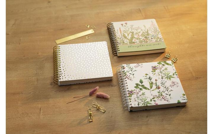 Actual product image Jolie Spiral Notizbuch A5 Format Wild Herbs (A5, Dotted, Hardcover)