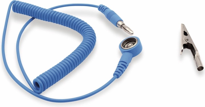 Produktbild Quadrios ESD-Erdungskabel 1.80 m Druckknopf 10 mm, Stecker, Krokodilklemme