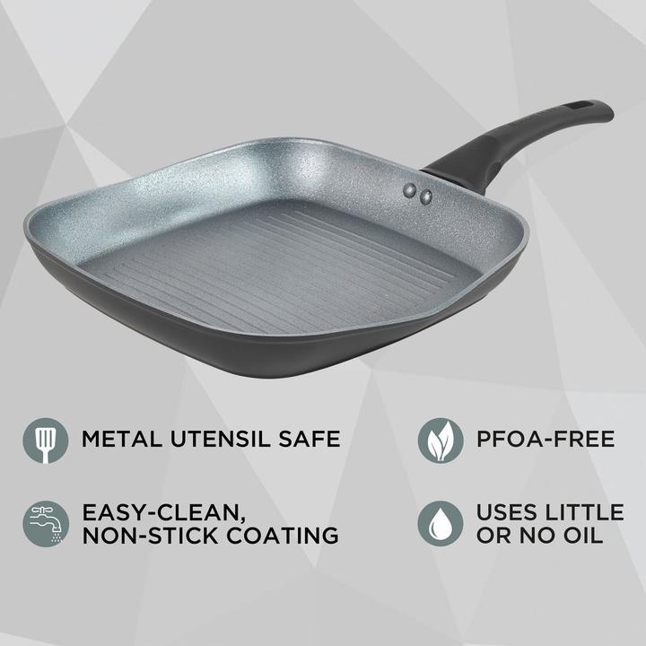 Image du produit Russell Hobbs RH01861EU7 Crystaltech tall griddle 28cm (28 cm, Poêle à grillades, Aluminium)