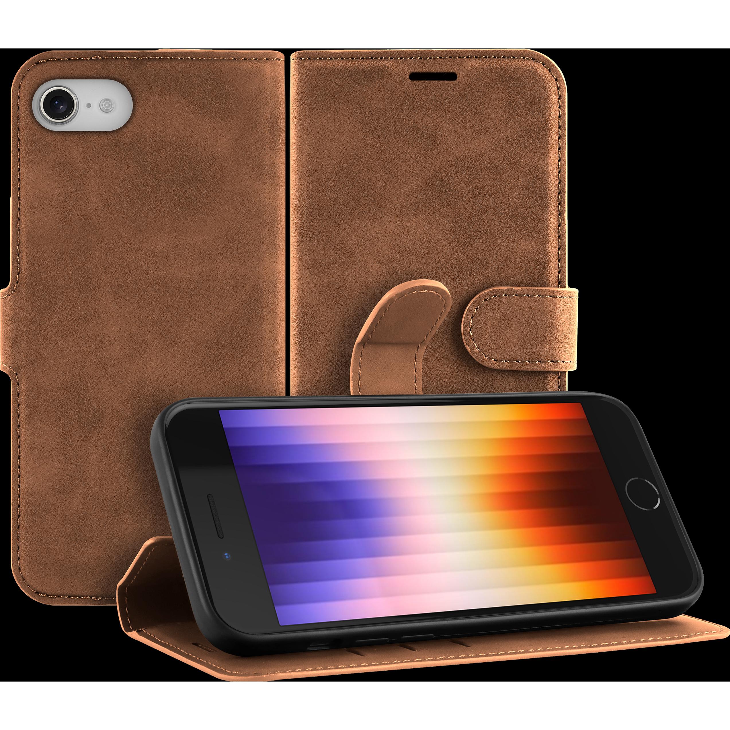 Cazy Premium-Geldbörsen-Etui für iPhone SE 2022, Magnetisches Geldbörsen-Etui, Kartenfächer, Ständer - (Apple iPhone SE ...