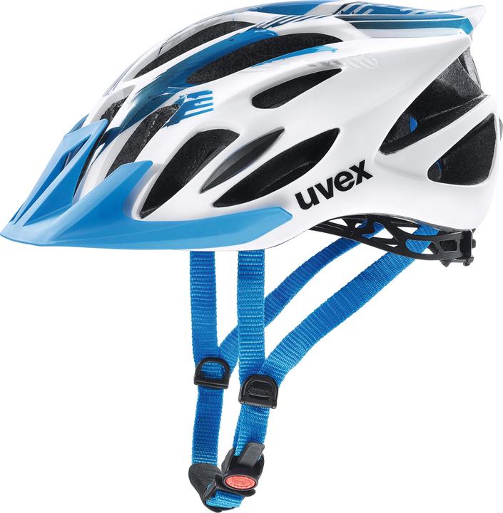 Produktbild Uvex Sports Flash Fahrradhelm (Grösse: 53-56 cm, 01 white/blue) (53 - 56 cm)