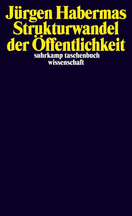 Produktbild Strukturwandel der Öffentlichkeit (Deutsch, Jürgen Habermas, 1990)