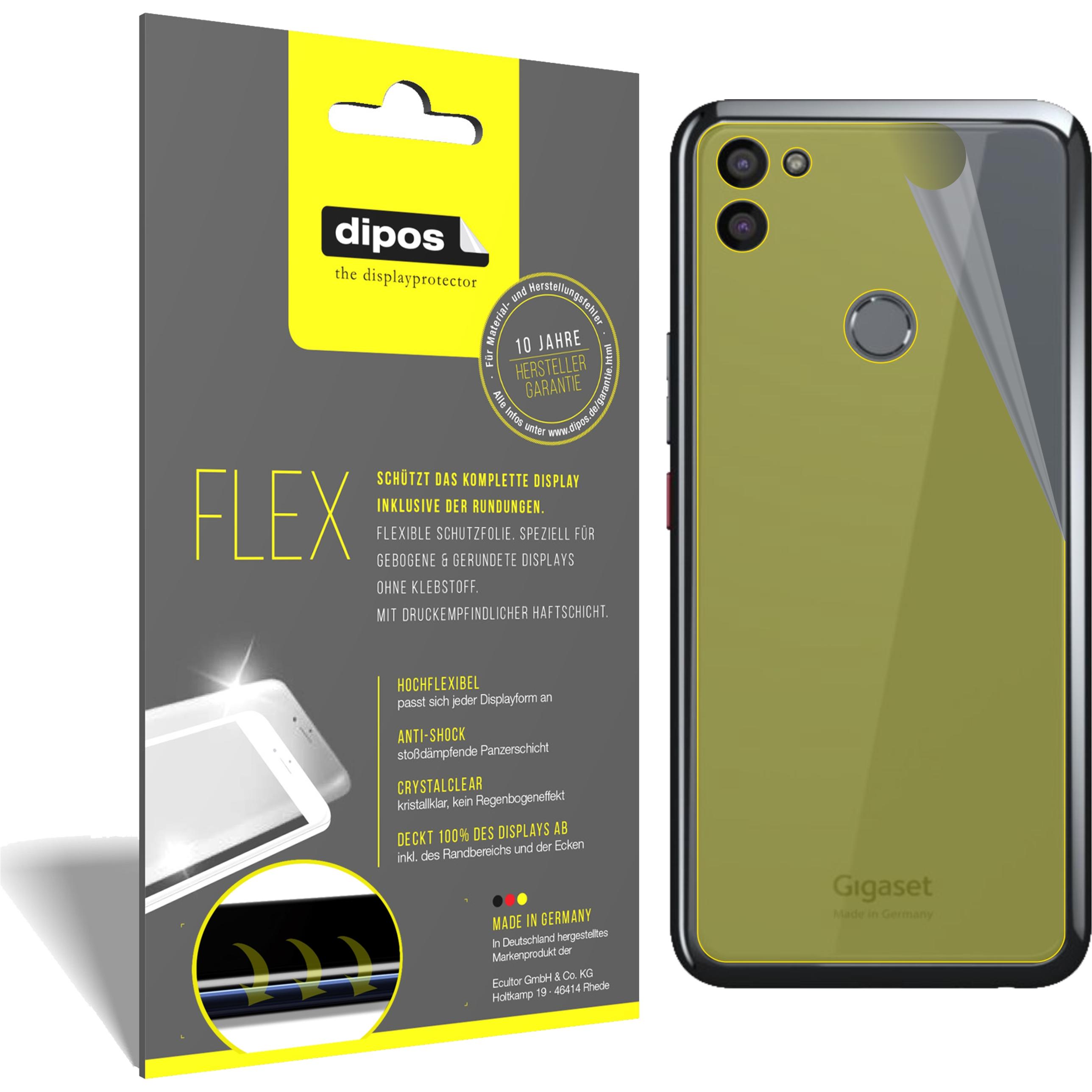 Dipos Displayschutzfolie Full-Cover 3D (2 Stück, Gigaset GS5), Smartphone Schutzfolie, Transparent