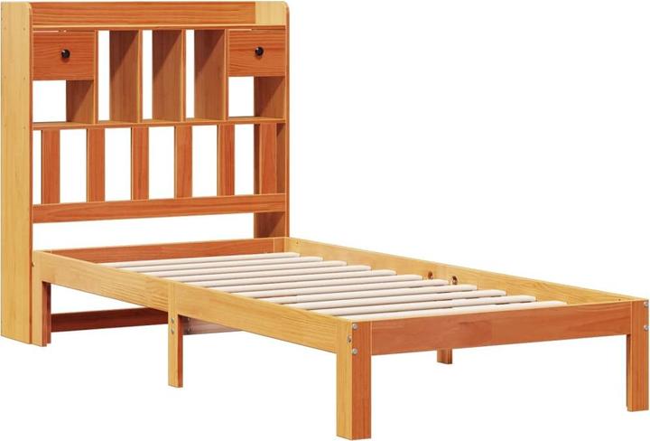 Produktbild vidaXL Bett mit Regal (75 x 190 cm)